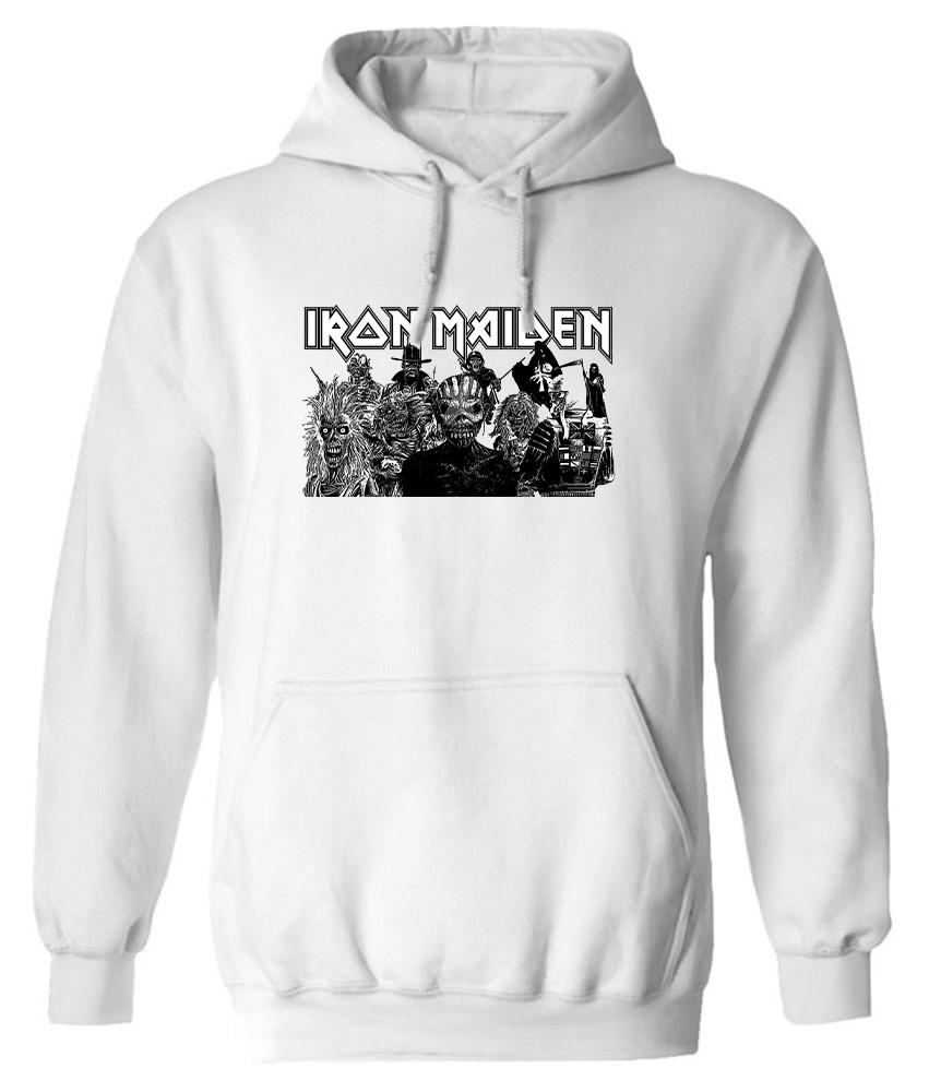 Hoodie Iron Maiden Rock Avenue White