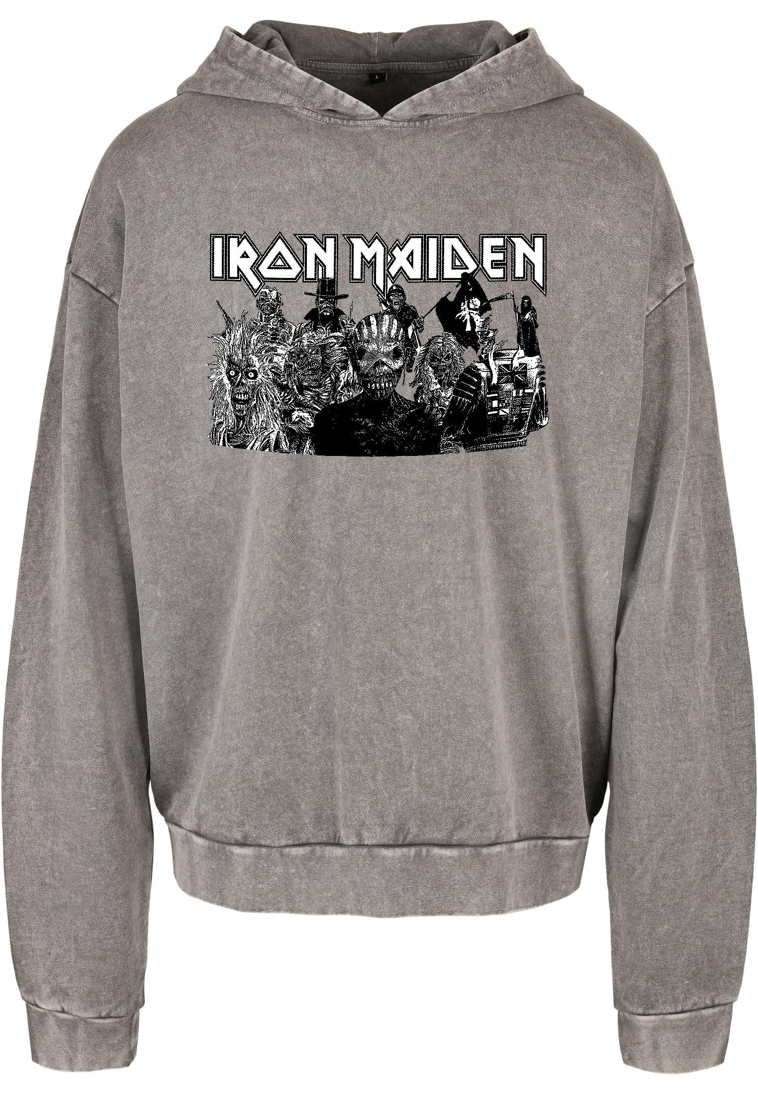 Oversized Premium Hoodie Iron Maiden Rock Avenue Asphalt