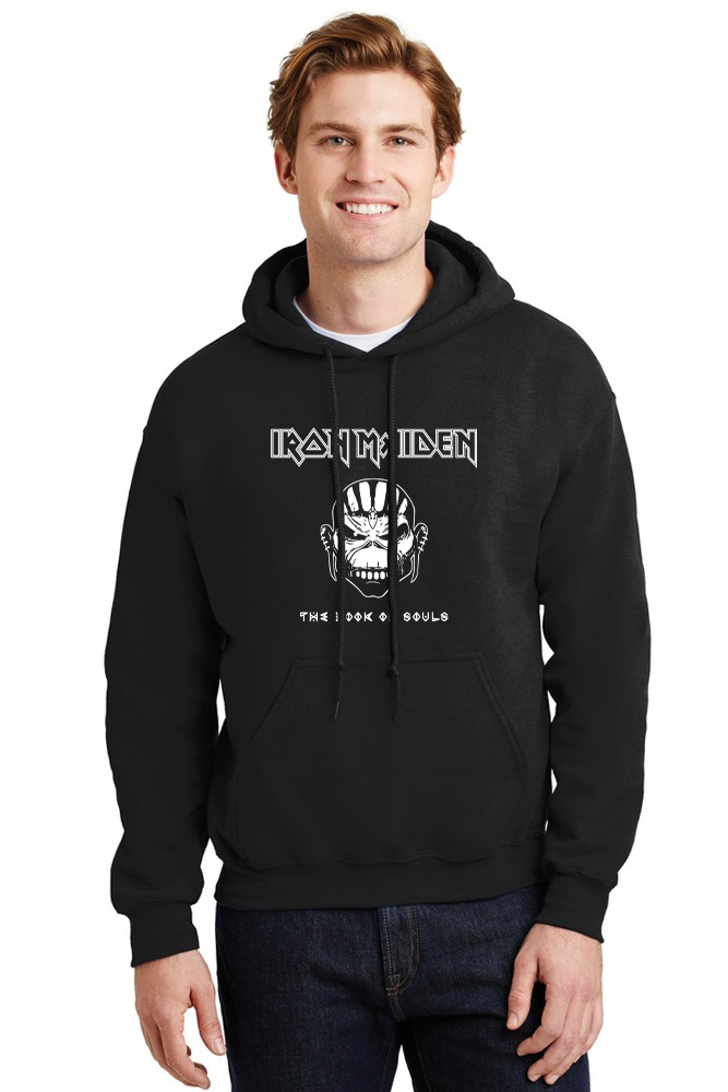 Hoodie Iron Maiden Book Of Souls Rock Avenue Black ανδρικά Φούτερ Simple Wear