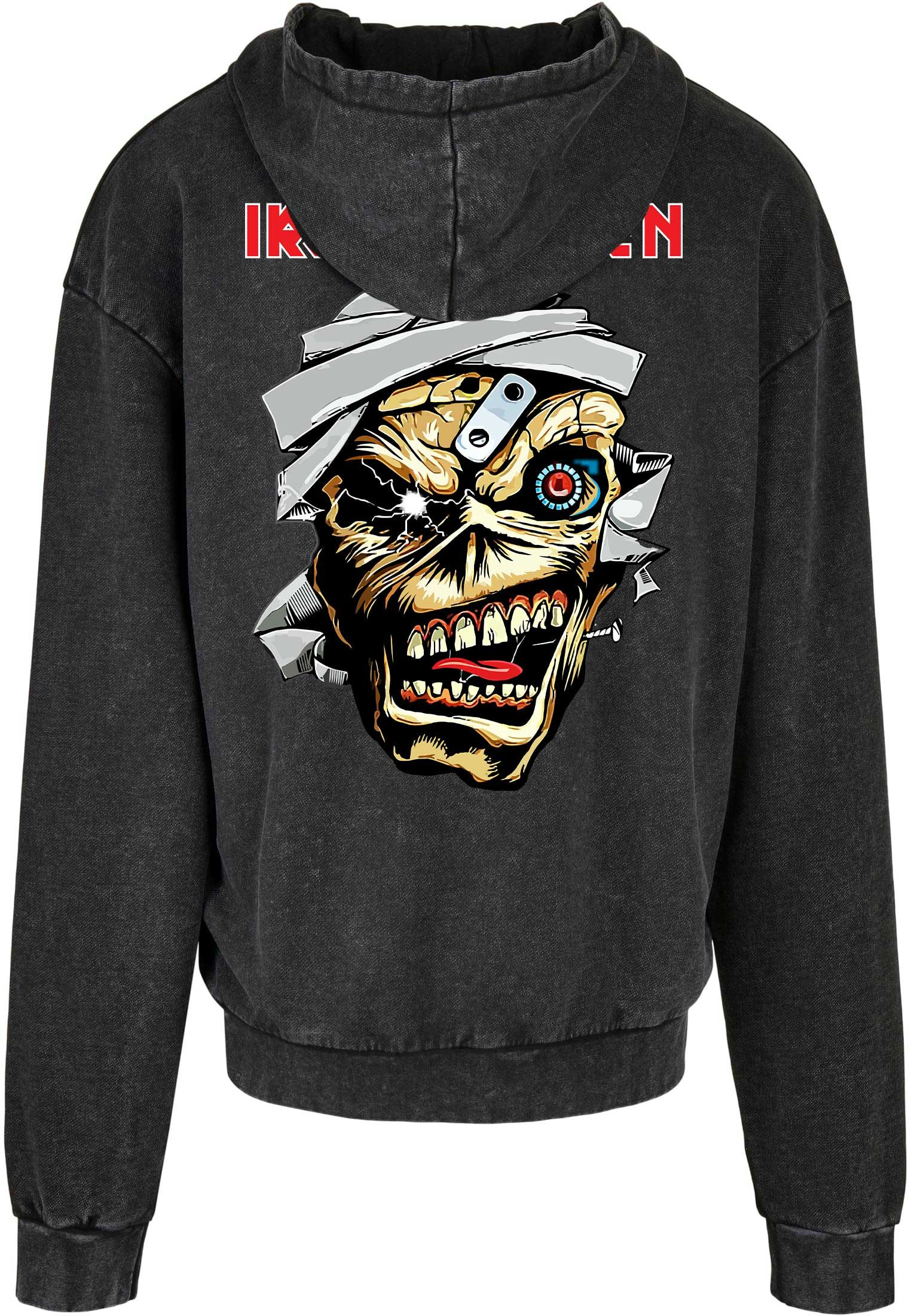 Oversized Premium Hoodie Iron Maiden Eddie Metal1 Rock Avenue Black