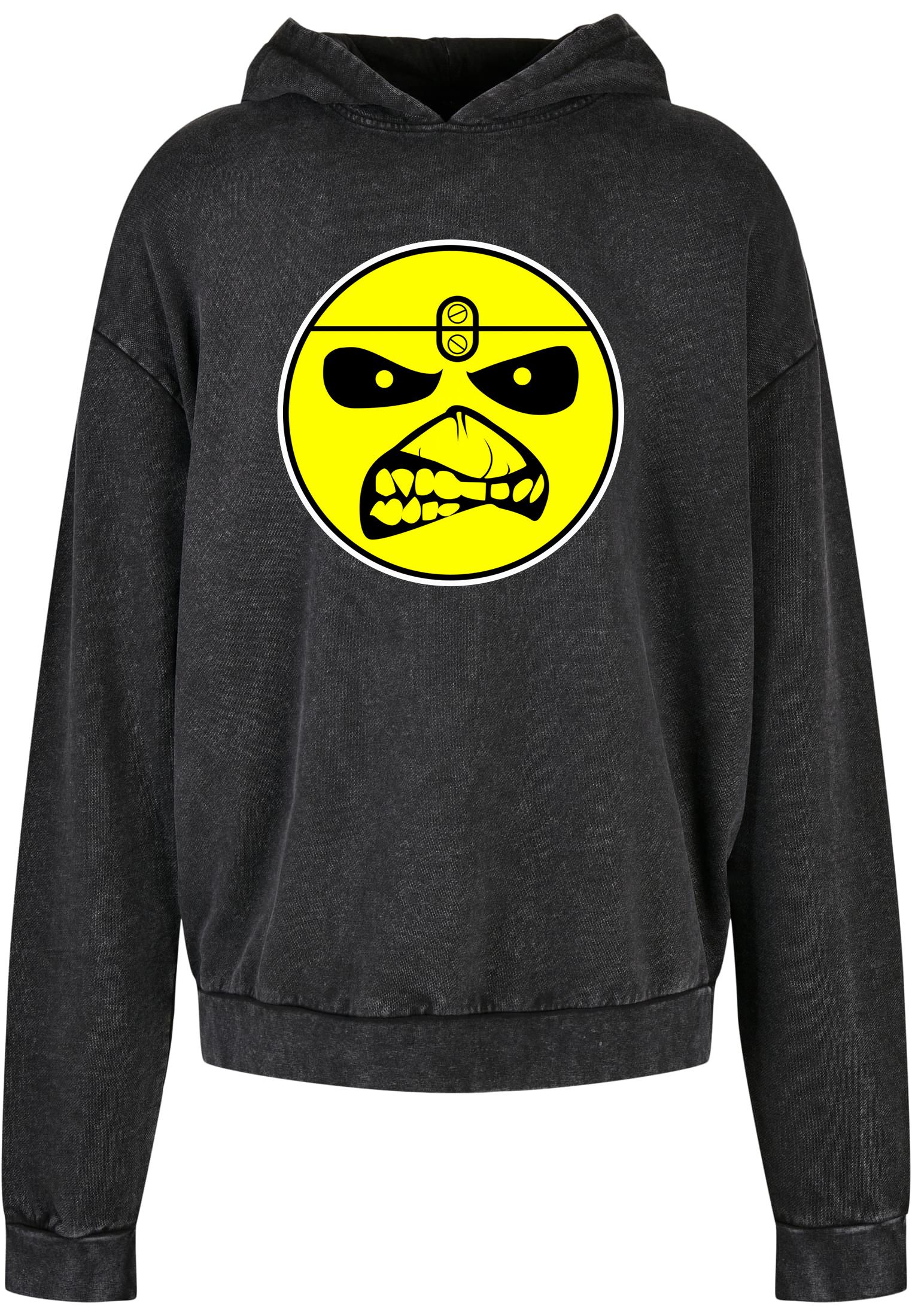 Oversized Premium Hoodie Iron Maiden Logo Rock Avenue Black