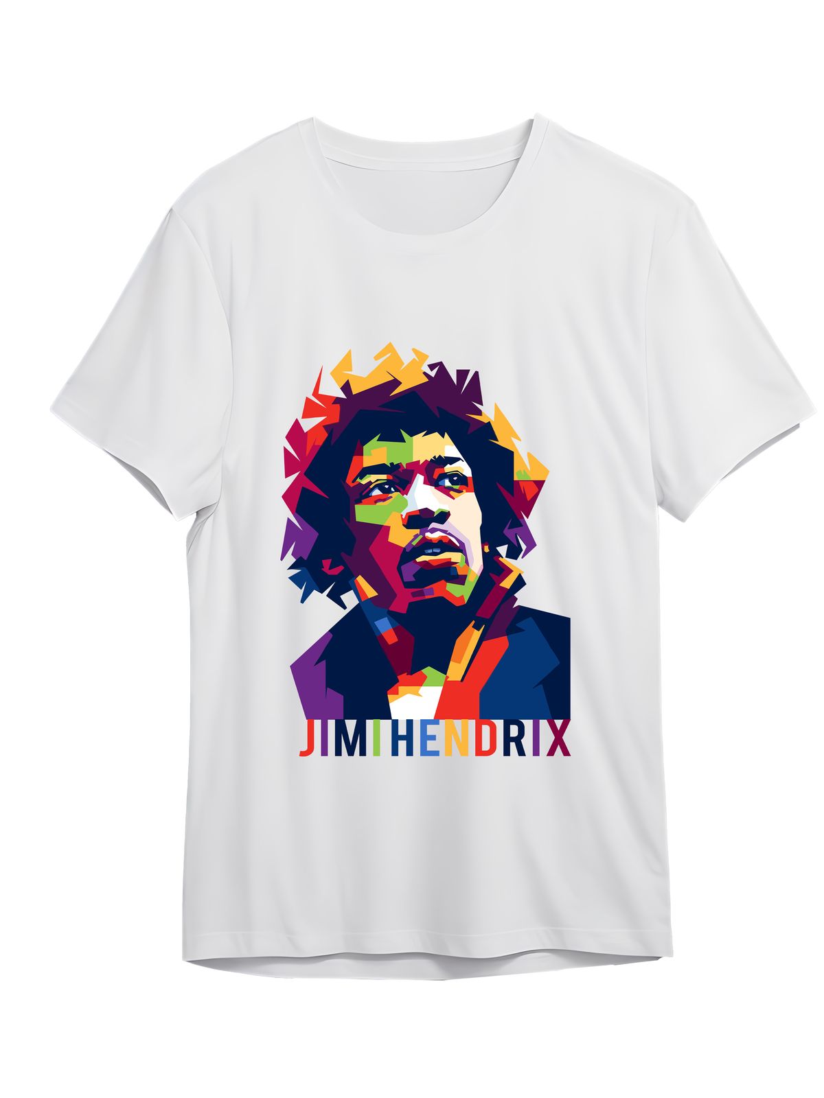 T-Shirt J Hendrix Art1 Rock Avenue White