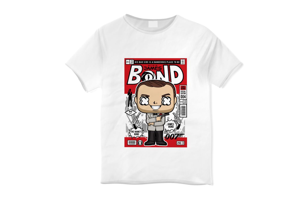 Παιδικό T-shirt James Bond Pop Culture White