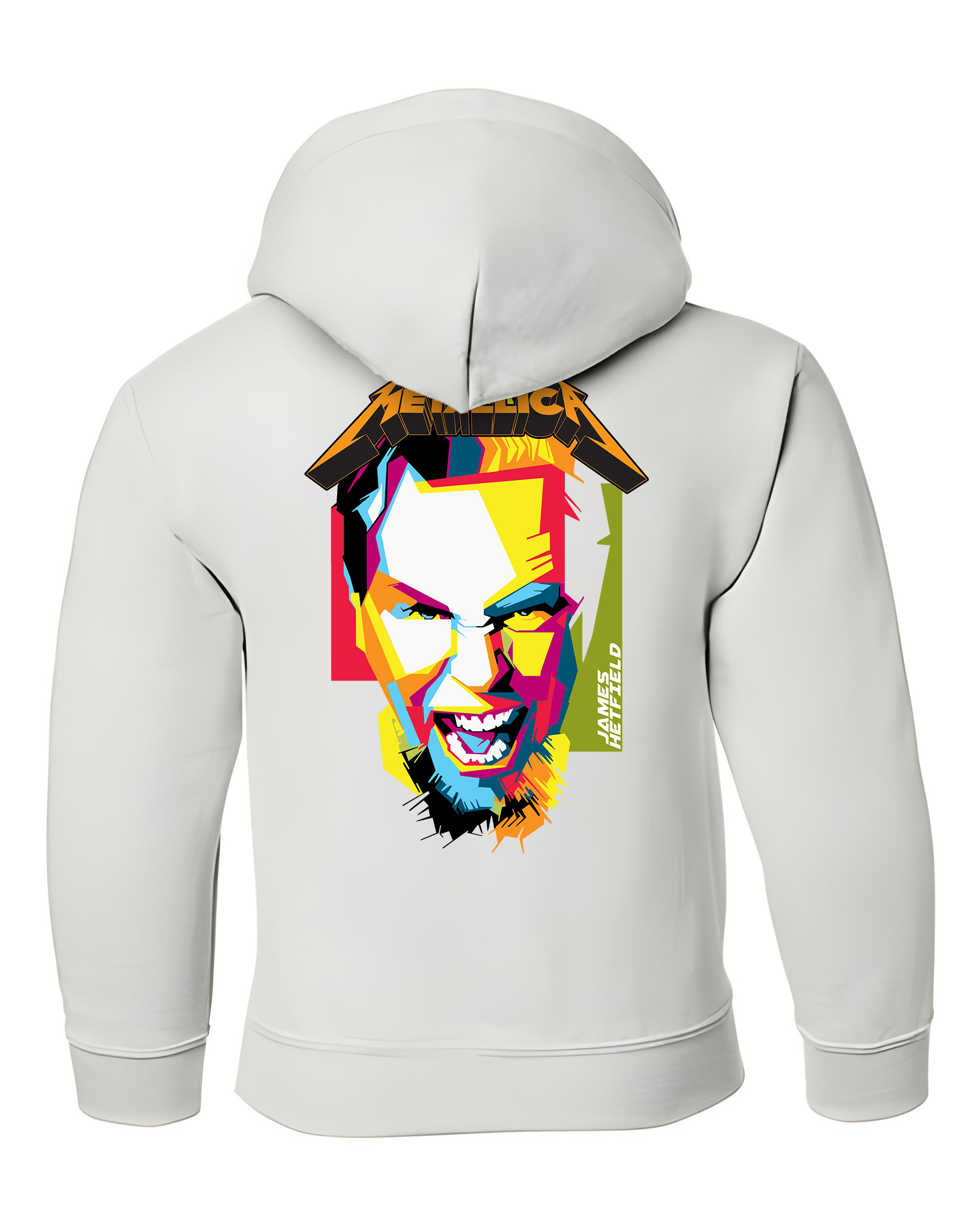 Παιδικό Hoodie James Hetfield 1 Rock Avenue White