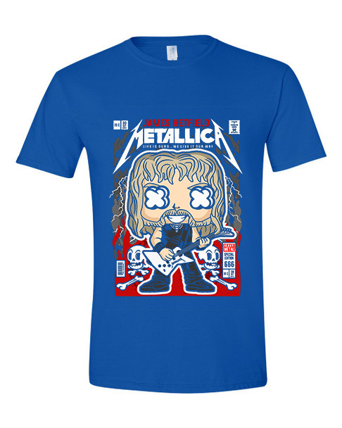 T-Shirt James Hetfield Metallica Pop Culture Royal