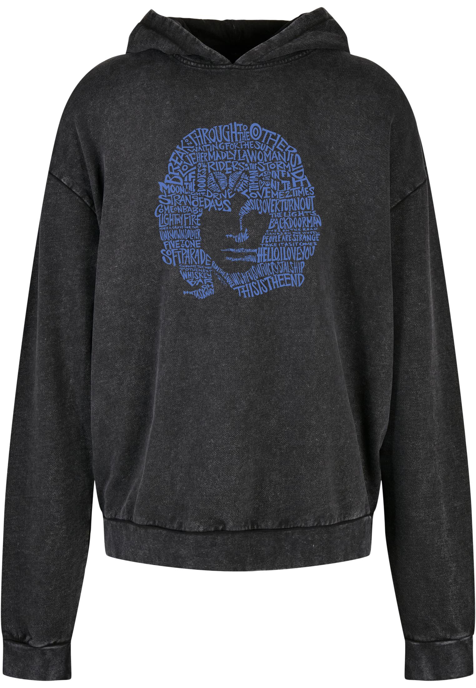 Oversized Premium Hoodie Jim Morrison Rock Avenue Black