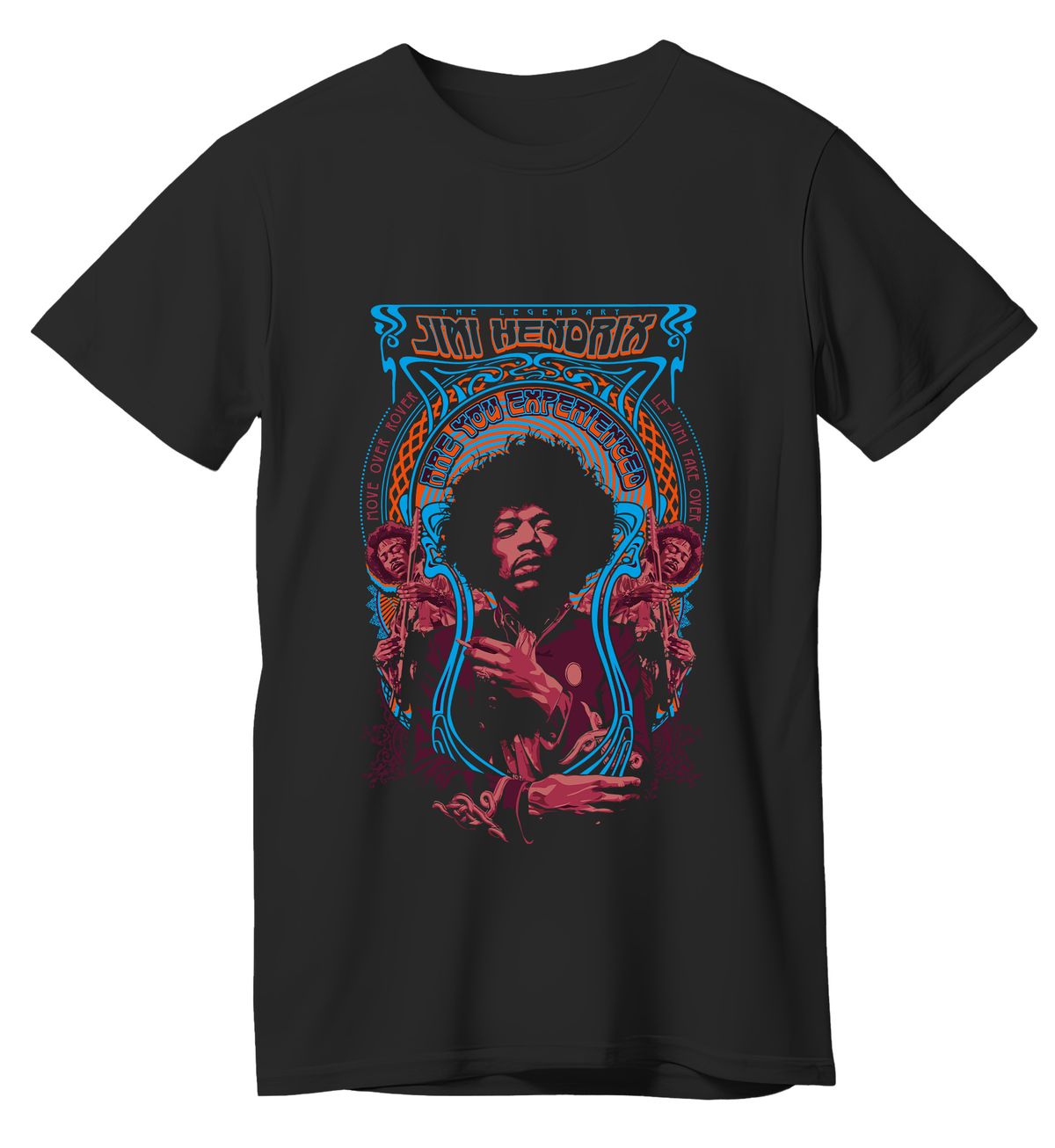 T-Shirt Jimi Hendrix Are You Experienced Rock Avenue Black