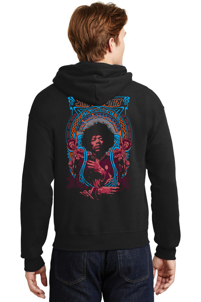 Hoodie Jimi Hendrix Are You Experienced Rock Avenue Black ανδρικά Φούτερ Simple Wear