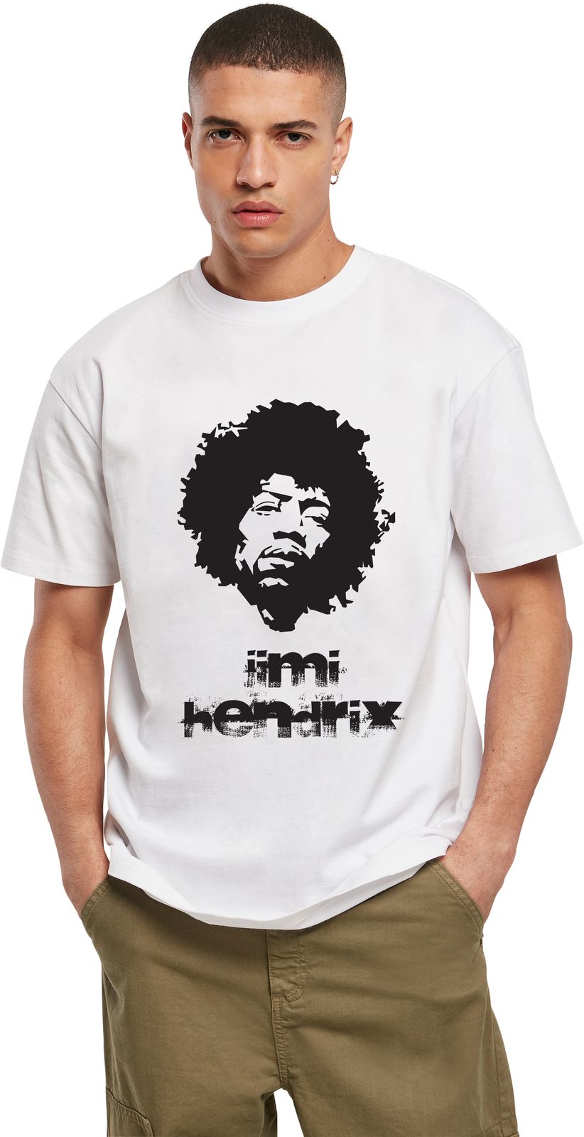 T-Shirt Jimi Hendrix Art1 Rock Avenue White ανδρικά Basic T-Shirts Simple Wear Μπλουζάκια κοντομάνικα