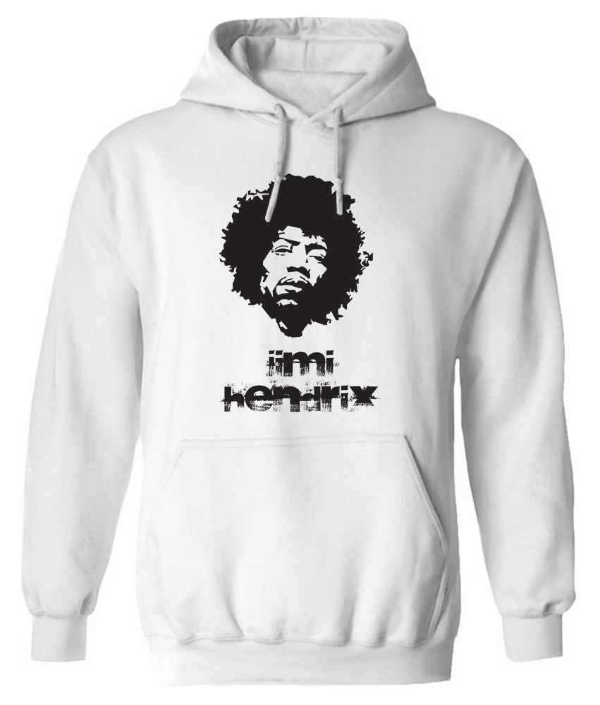 Hoodie Jimi Hendrix Art1 Rock Avenue White