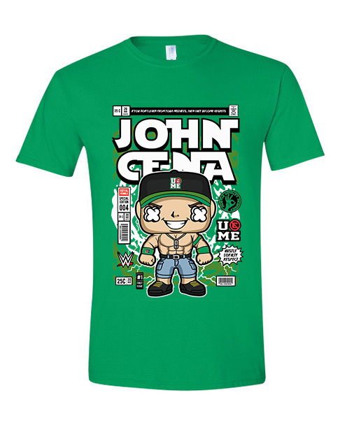 T-Shirt John Cena Pop Culture Irish Green