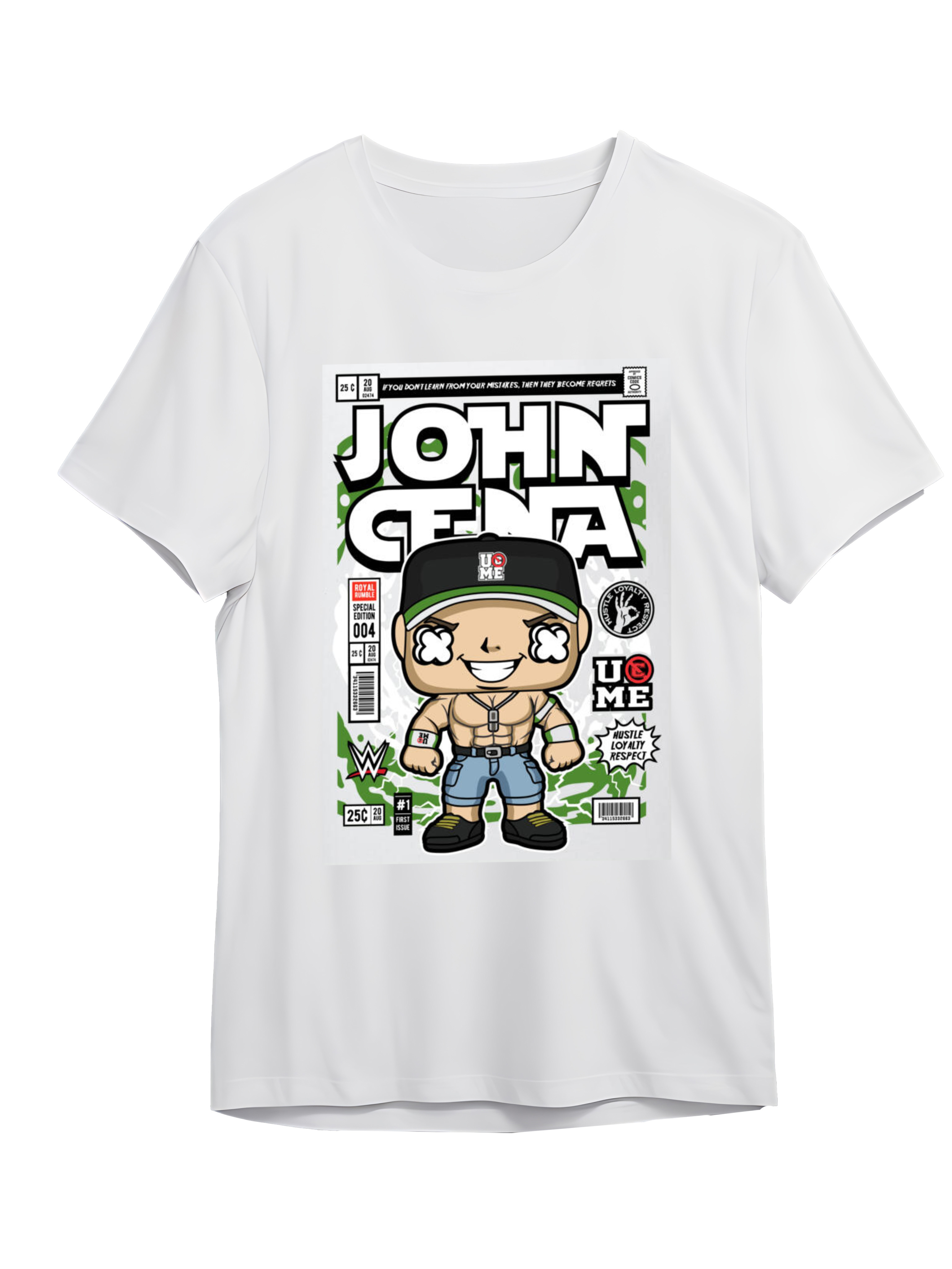 T-Shirt John Cena Pop Culture White