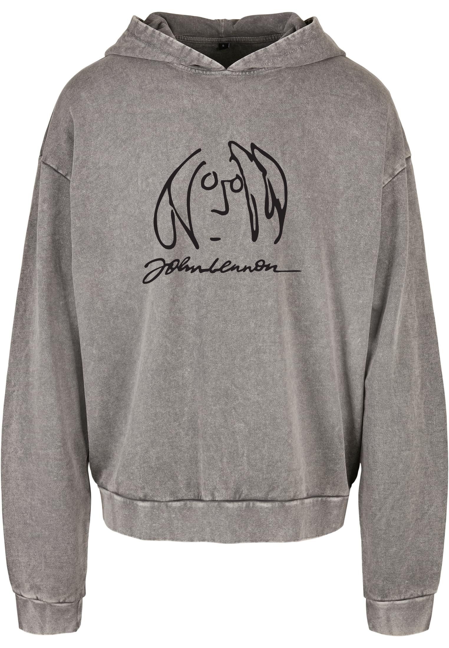 Oversized Premium Hoodie John Lennon Face Art Rock Avenue Asphalt
