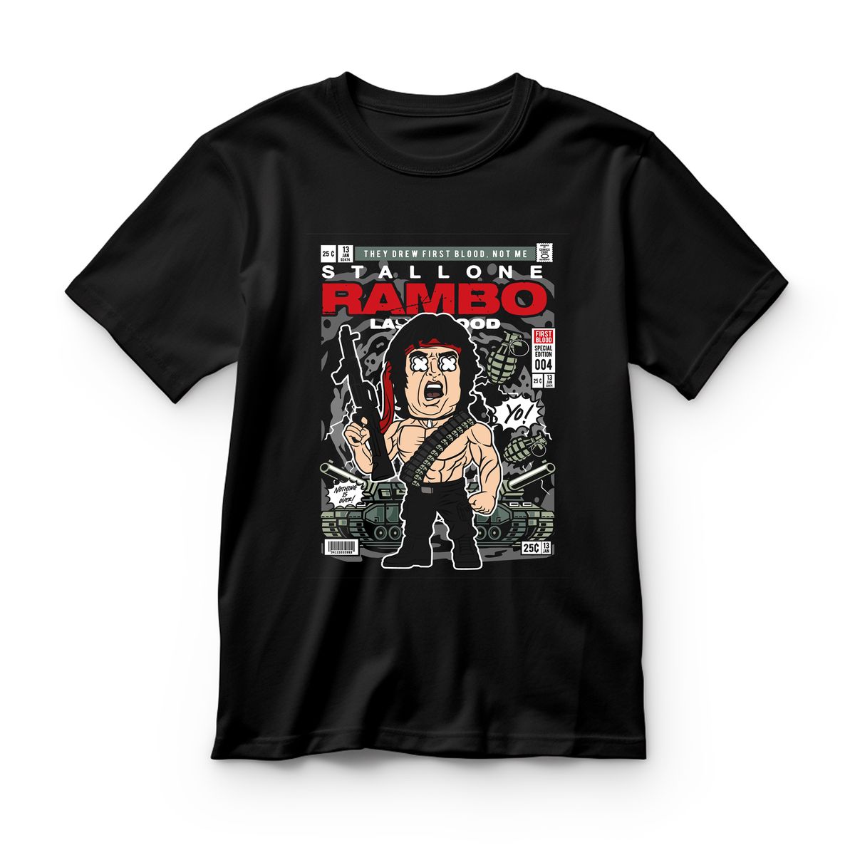 Παιδικό T-shirt John Rambo Pop Culture Black