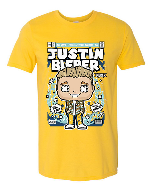 T-Shirt Justin Bieber Pop Culture Daisy