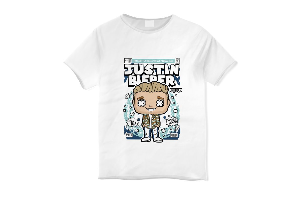 Παιδικό T-shirt Justin Bieber Pop Culture White