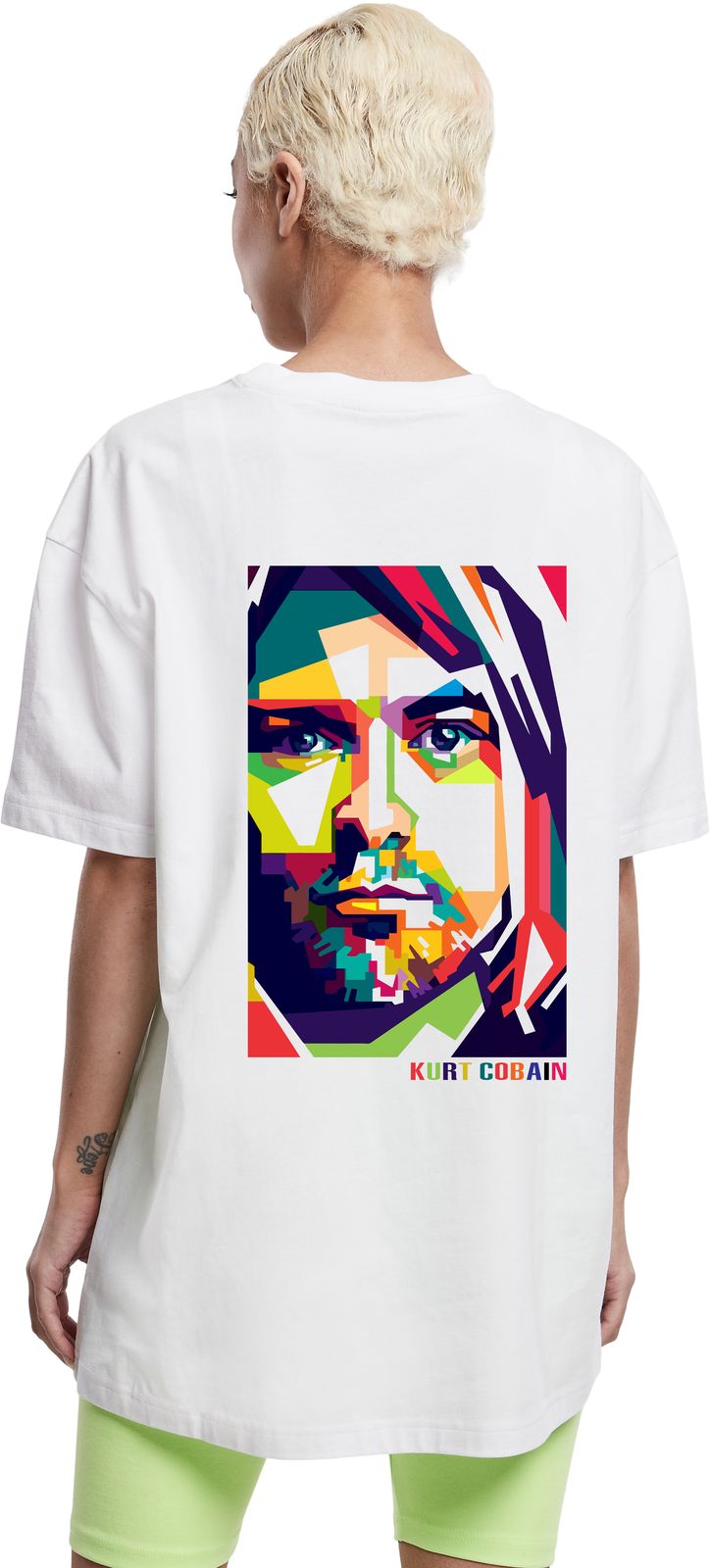 T-Shirt K Cobain Art1 Rock Avenue White ανδρικά Basic T-Shirts Simple Wear Μπλουζάκια κοντομάνικα