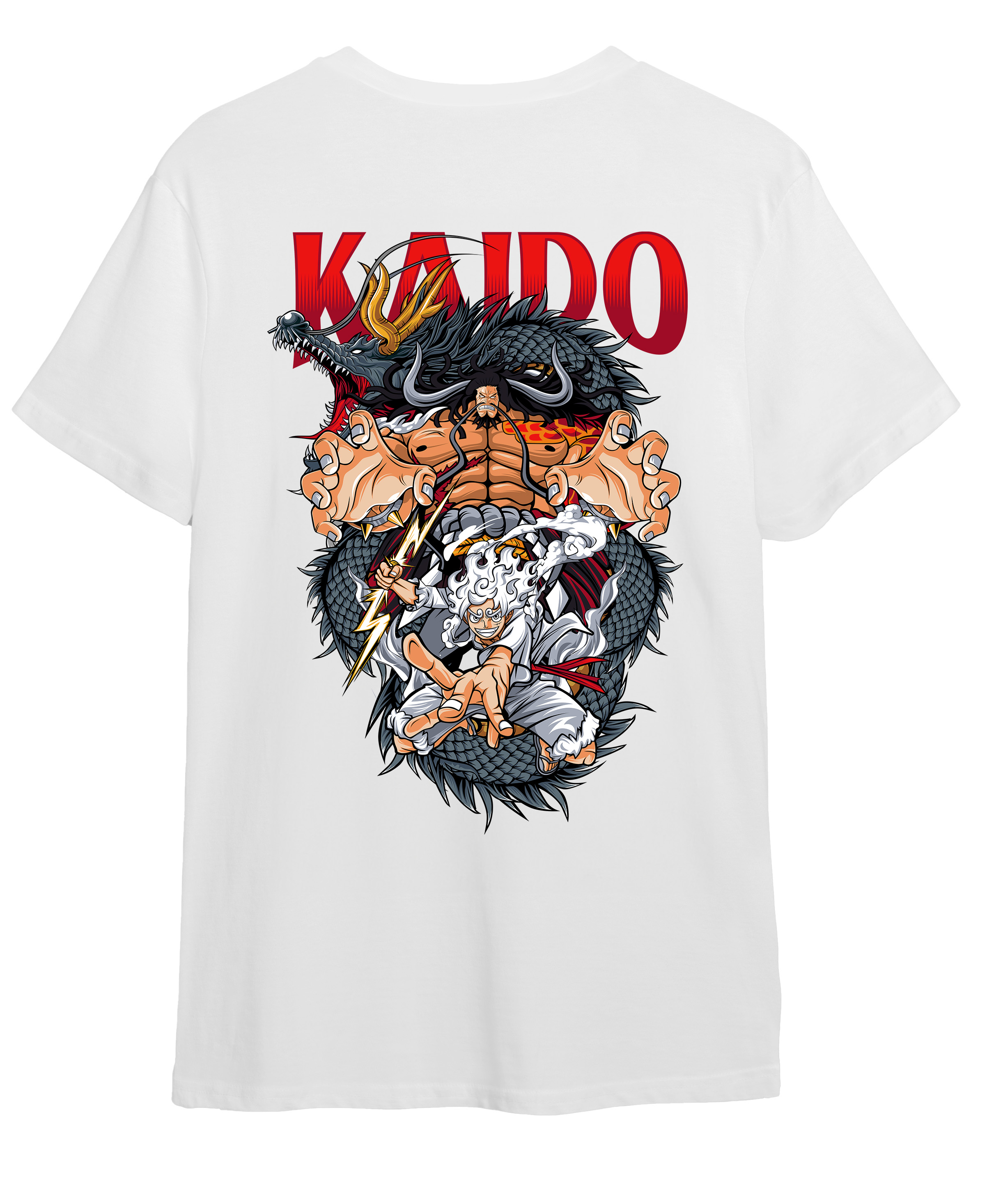 T-Shirt Kaido Gear 5 One Piece Pop Culture White