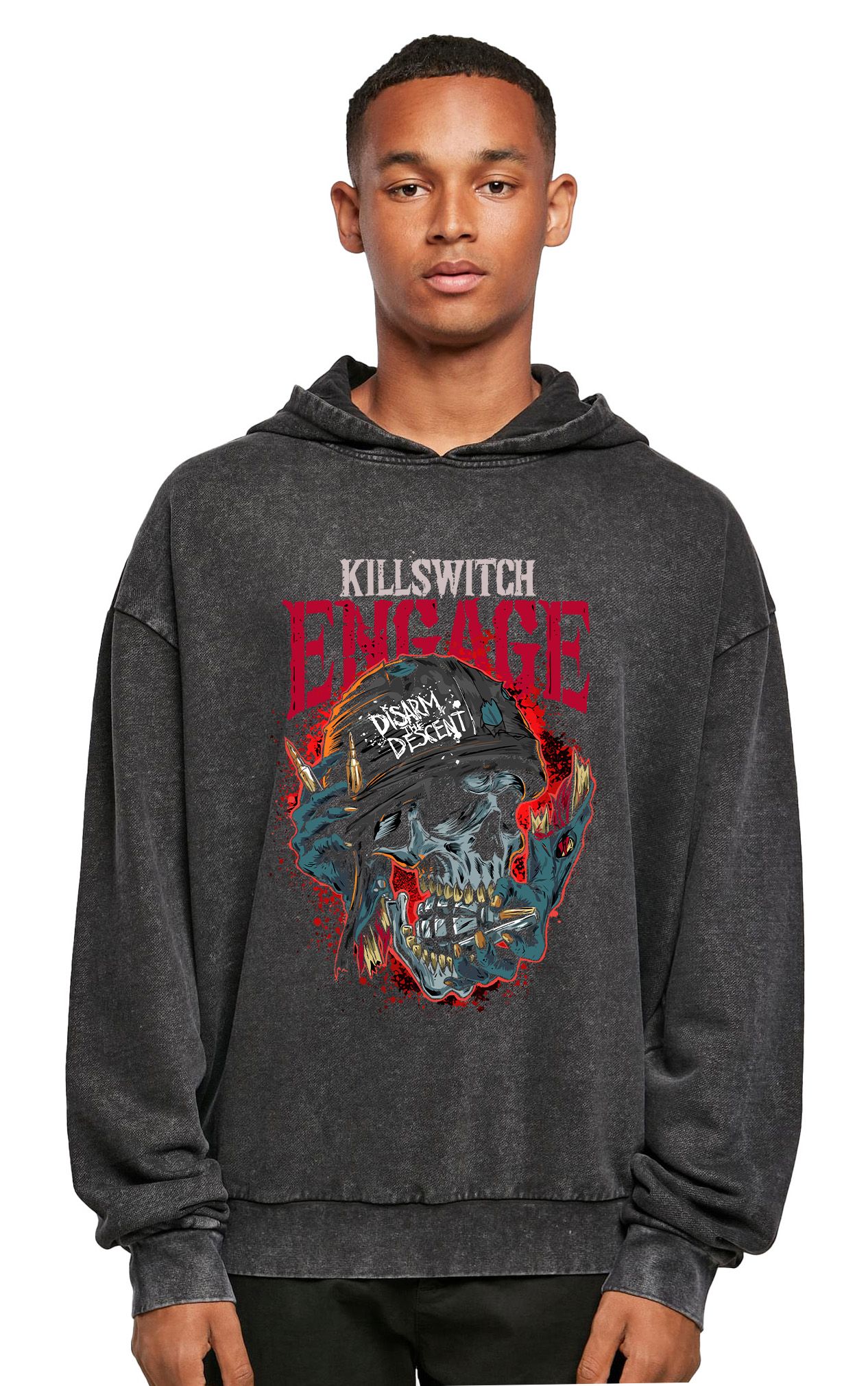 Oversized Premium Hoodie Killswitch Engage Rock Avenue Black ανδρικά Φούτερ Simple Wear