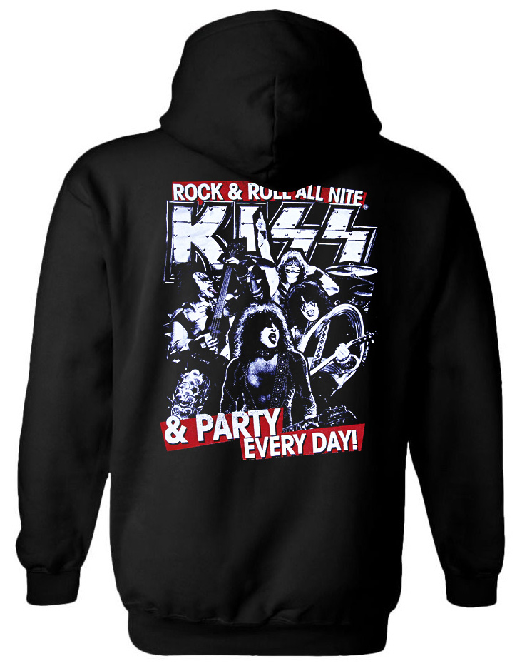 Hoodie Kiss Rock Avenue Black