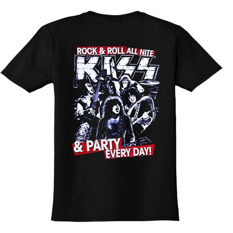 Παιδικό T-shirt Kiss Rock Avenue Black