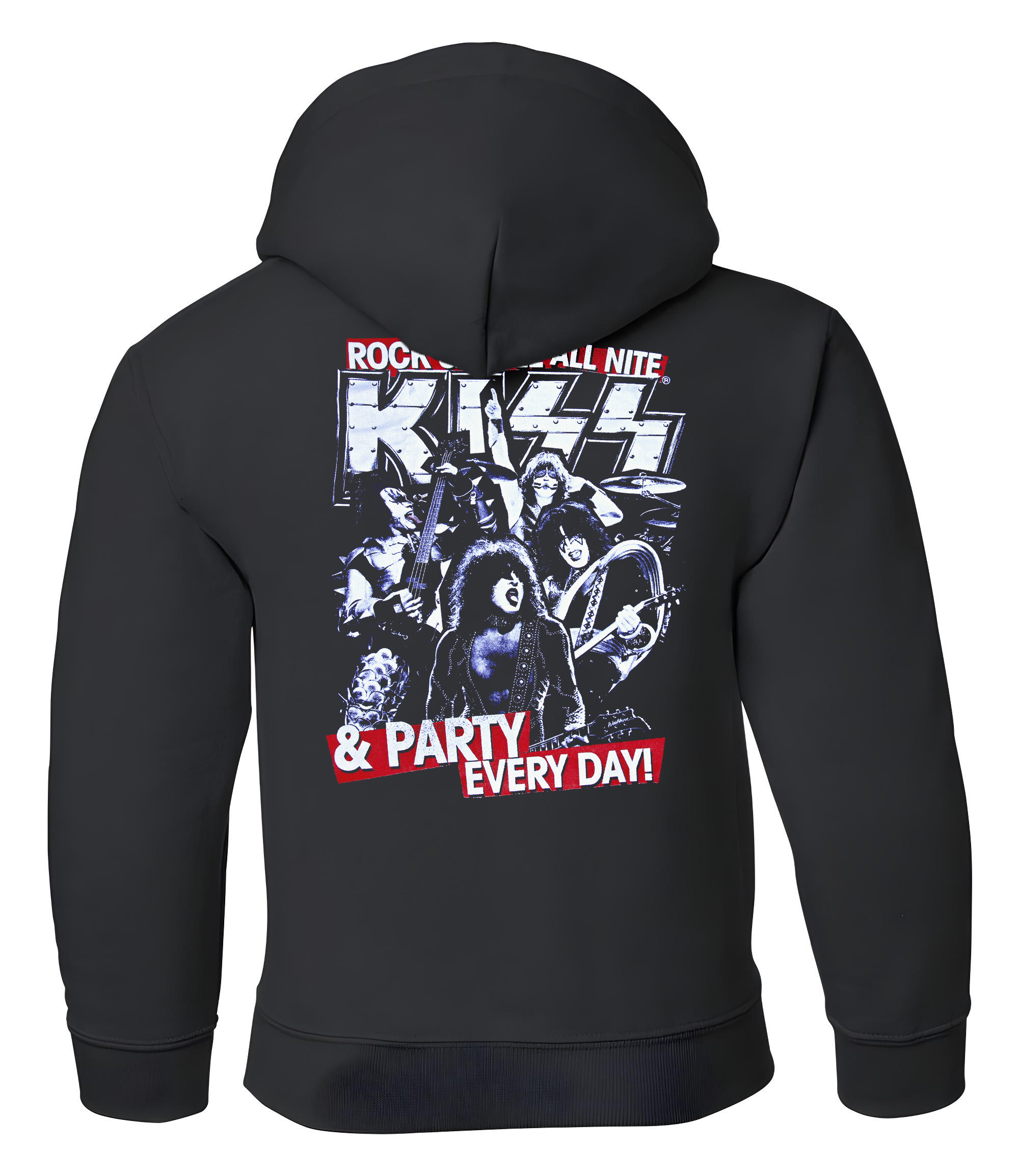 Παιδικό Hoodie Kiss Rock Avenue Black