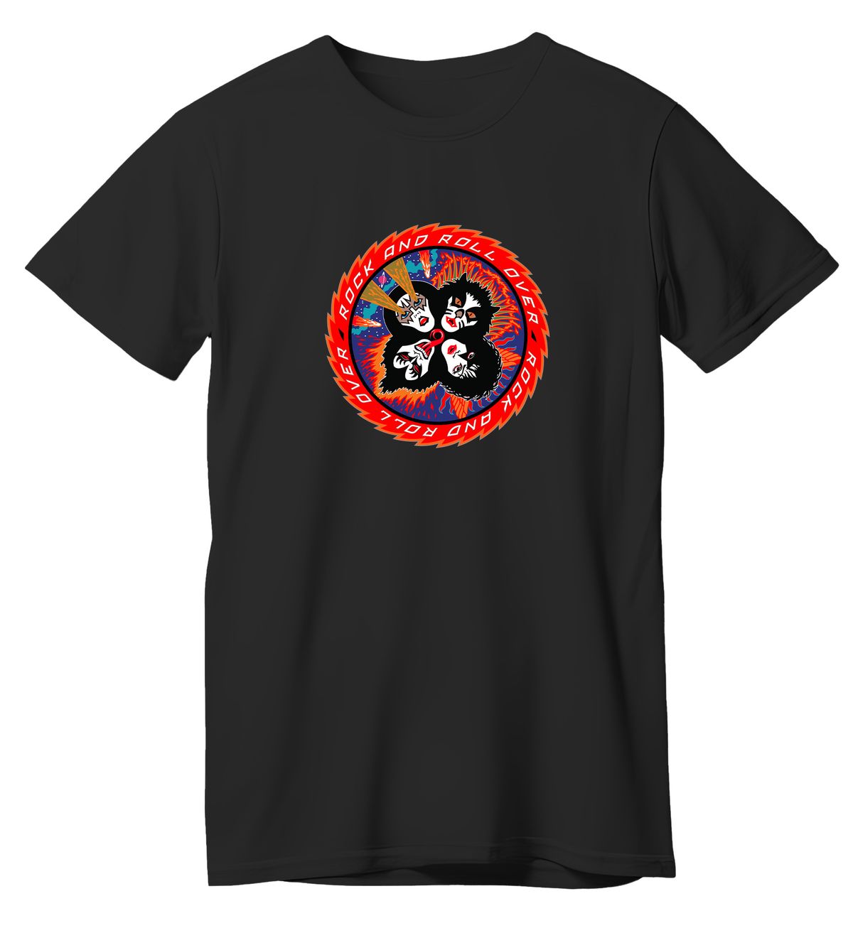 T-Shirt KISS Rock N Roll Rock Avenue Black