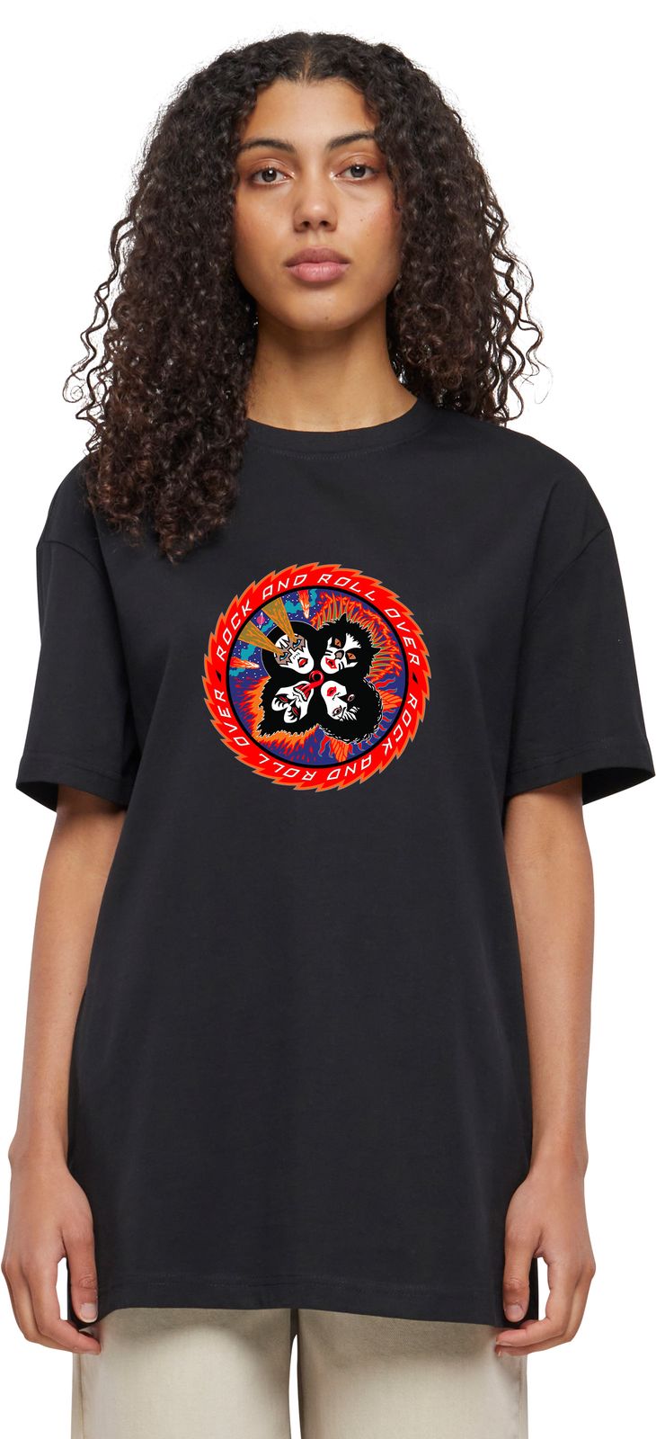 T-Shirt Kiss Rock N Roll Avenue Black ανδρικά Basic T-Shirts Simple Wear Μπλουζάκια κοντομάνικα