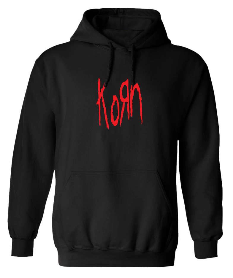 Hoodie Korn Band Logo Rock Avenue Black