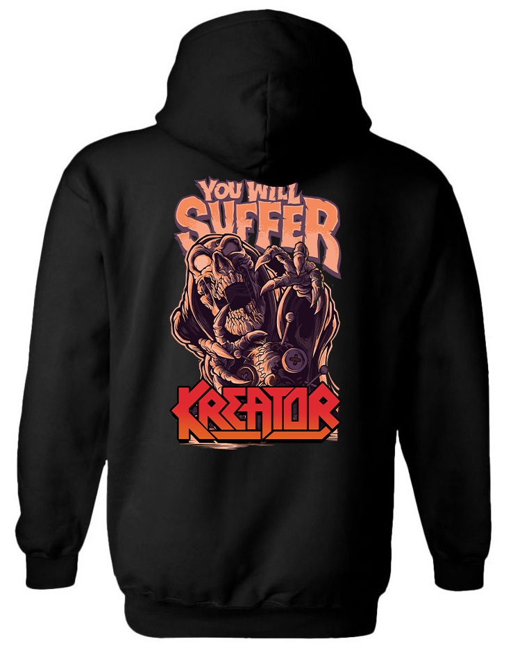 Hoodie Kreator Rock Avenue Black