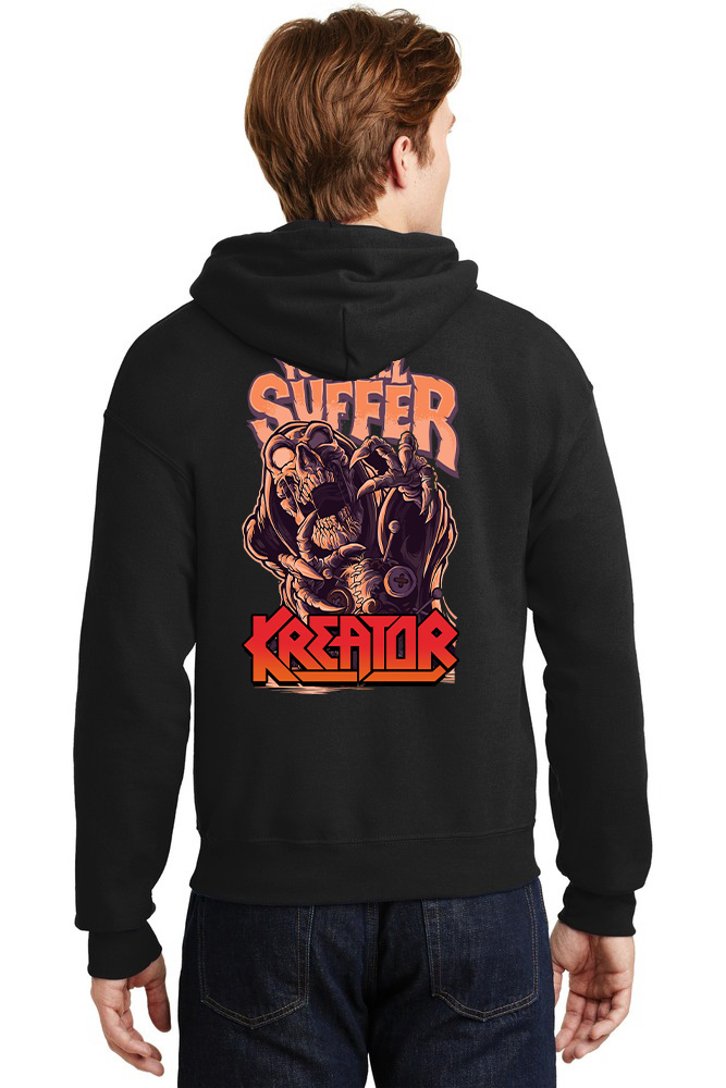 Hoodie Kreator Rock Avenue Black ανδρικά Φούτερ Simple Wear