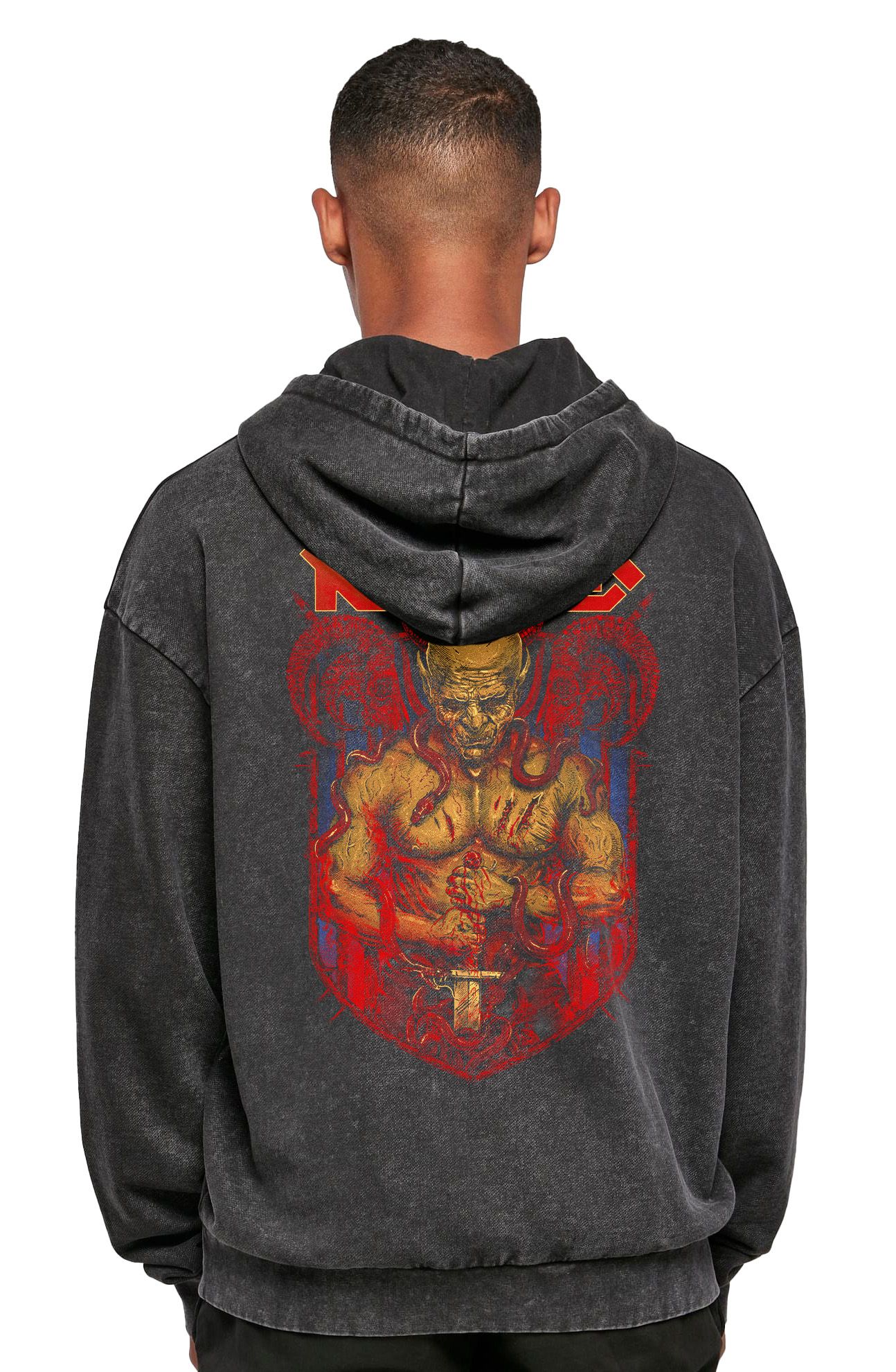 Oversized Premium Hoodie Kreator 3 Rock Avenue Black ανδρικά Φούτερ Simple Wear