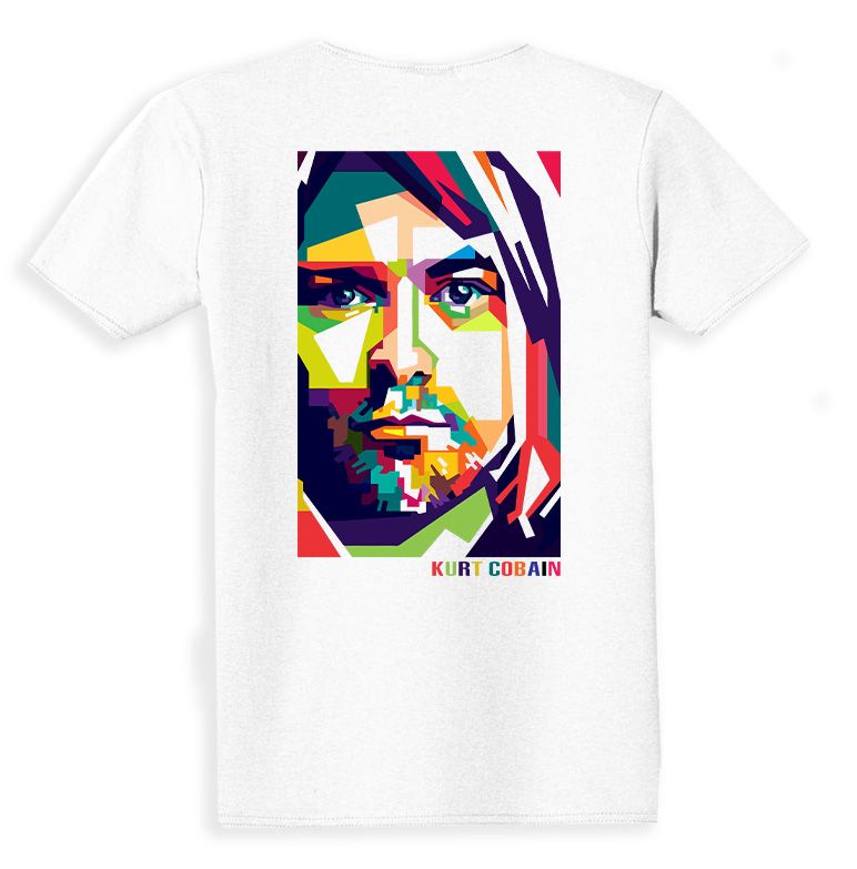 Παιδικό T-shirt Kurt Cobain Nirvana Rock Avenue White