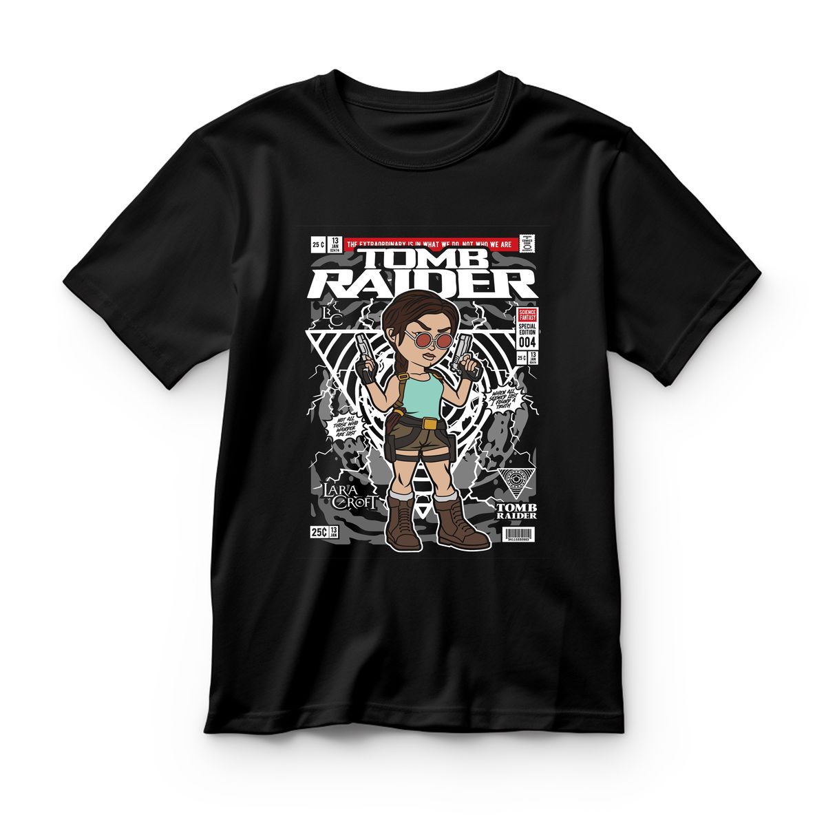 Παιδικό T-shirt Lara Croft Tomb Raider Pop Culture Black