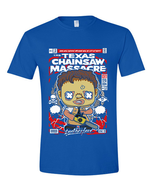 T-Shirt Leatherface Pop Culture Royal