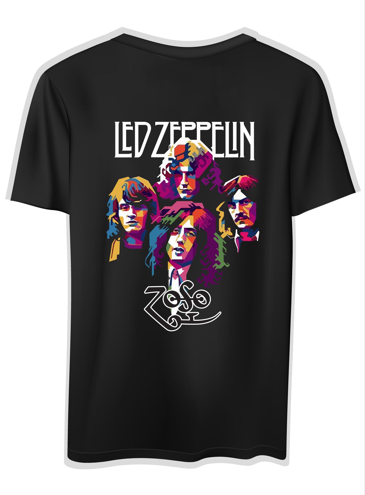 T-Shirt Led Zep 1 Rock Avenue Black