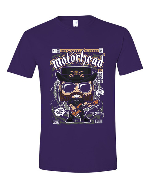 T-Shirt Lemmy Killmister Motorhead Pop Culture Purple