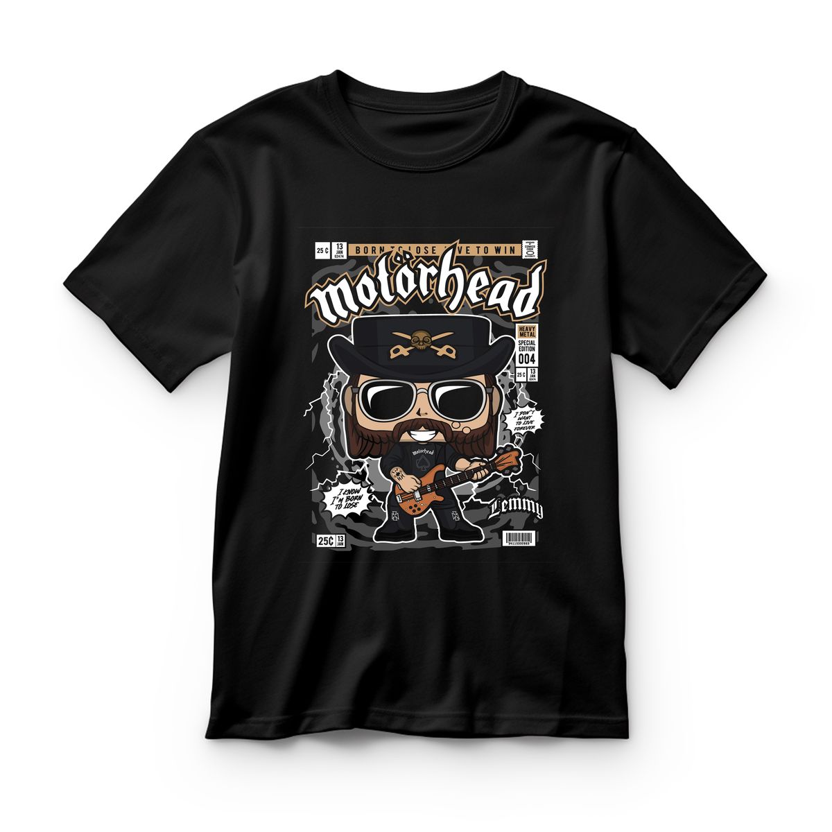 Παιδικό T-shirt Lemmy Killmister Motorhead Pop Culture Black