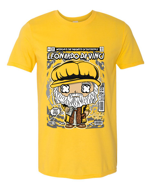 T-Shirt Leonardo Da Vinci Pop Culture Daisy