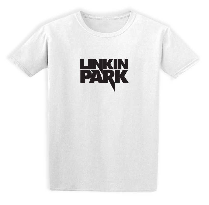Παιδικό T-shirt Linkin Park Logo Name Art1 Rock Avenue White