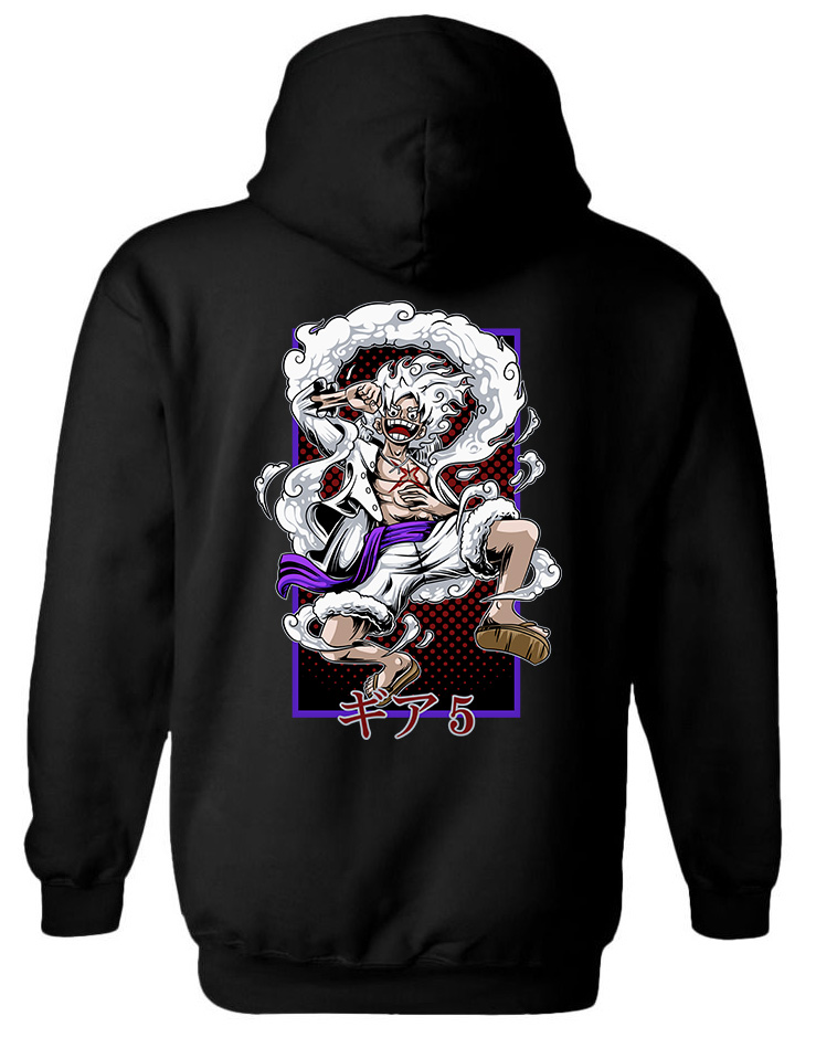 Hoodie Luffy Gear 5 Pop Culture Black