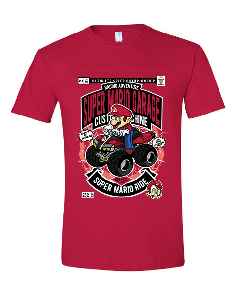 T-Shirt Mario Ride Pop Culture Red