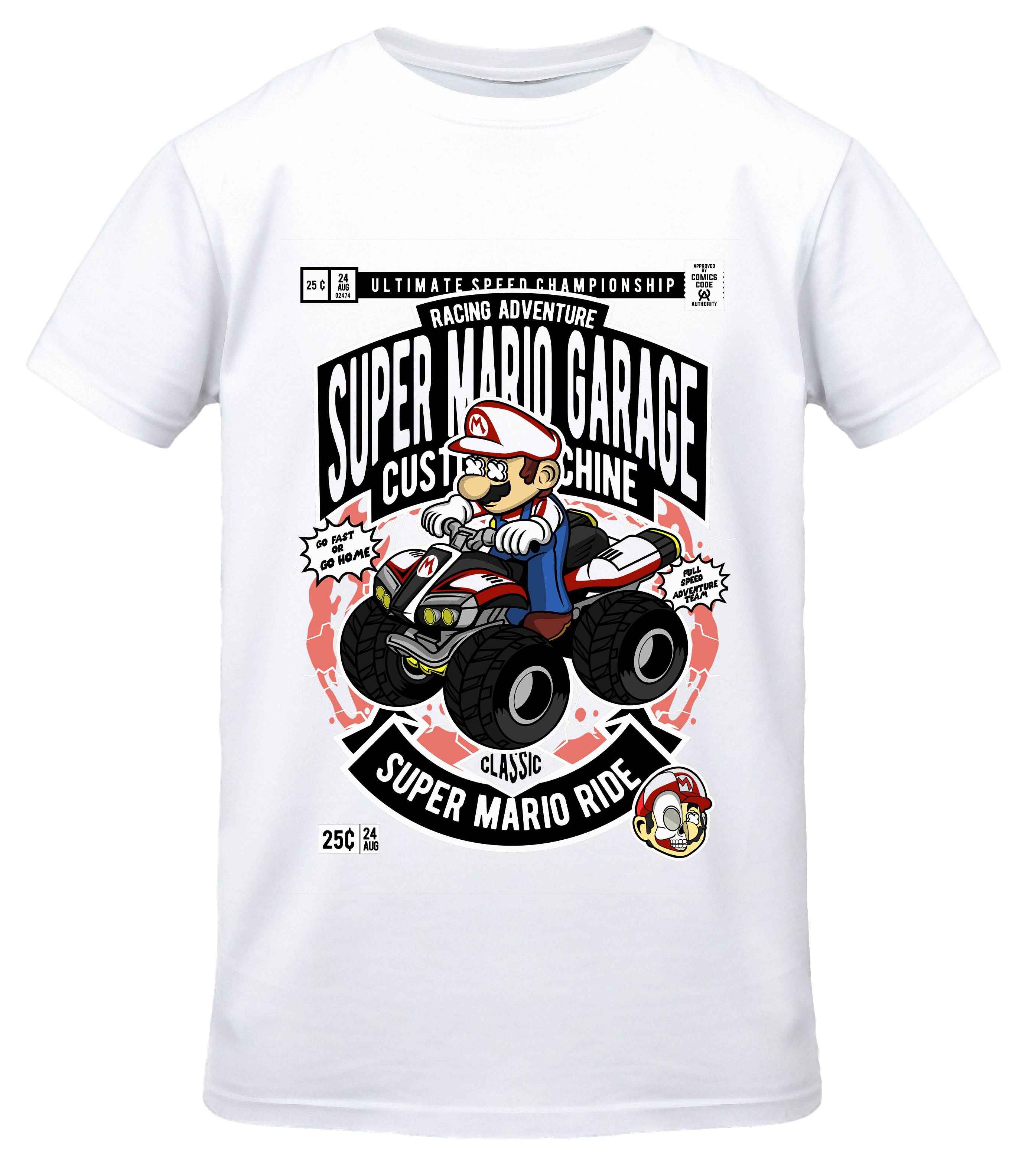 T-Shirt Mario Ride Pop Culture White