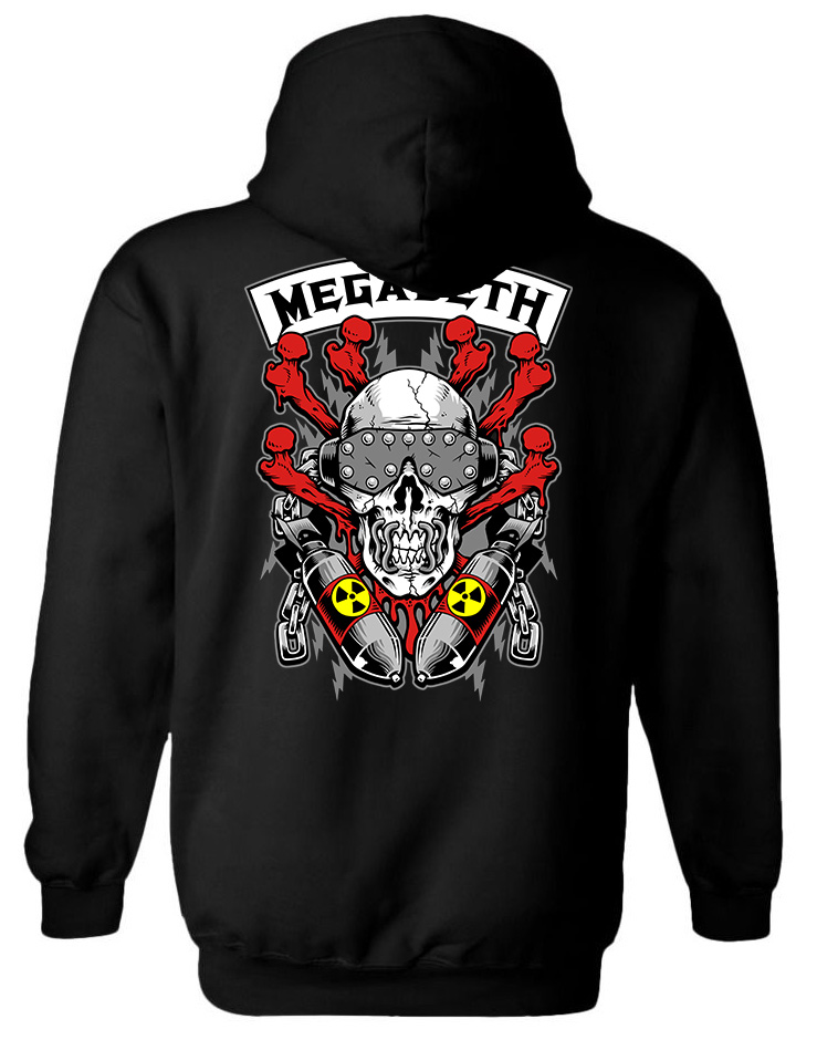 Hoodie Megadeth Art3 Rock Avenue Black