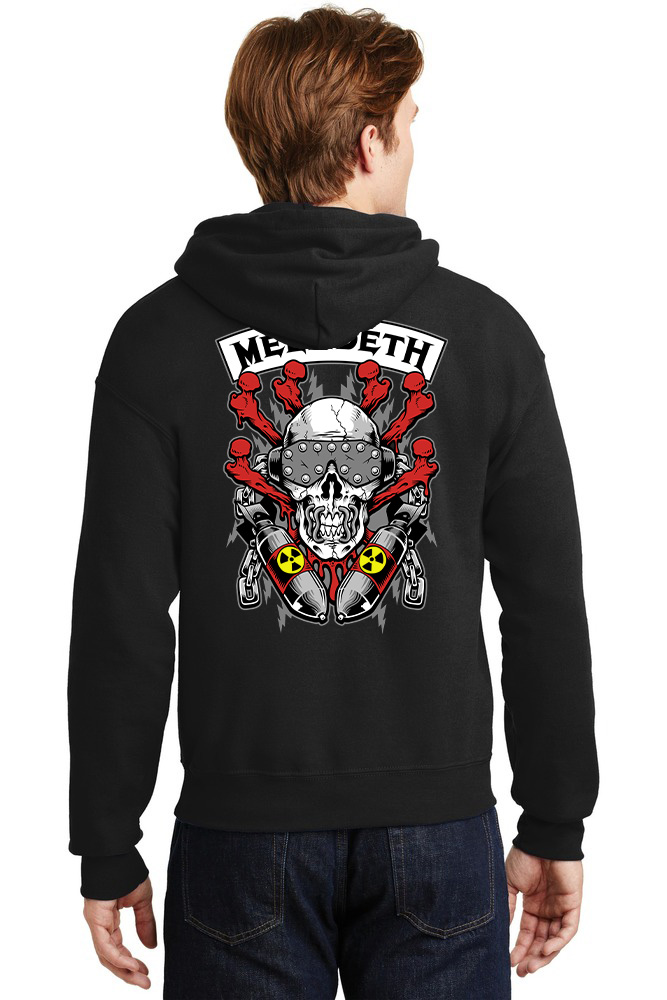Hoodie Megadeth Art3 Rock Avenue Black ανδρικά Φούτερ Simple Wear