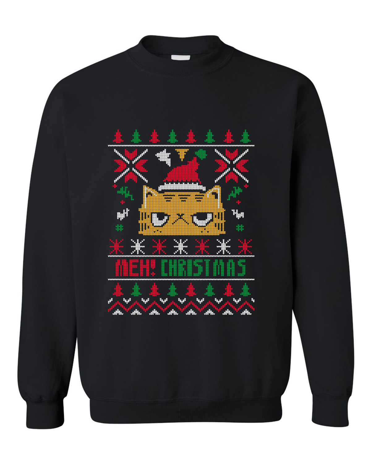 Χριστουγεννιάτικο Ugly Sweater Meh Christmas Pop Culture Black