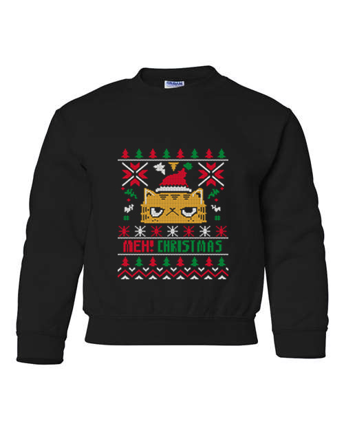 Παιδικό Χριστουγεννιάτικο Ugly Sweater Meh Christmas Pop Culture Black