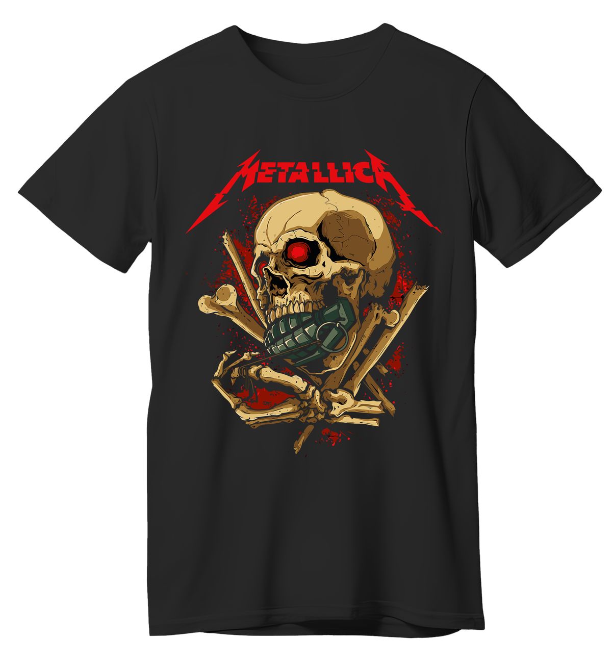 T-Shirt Metallica Art2 Rock Avenue Black