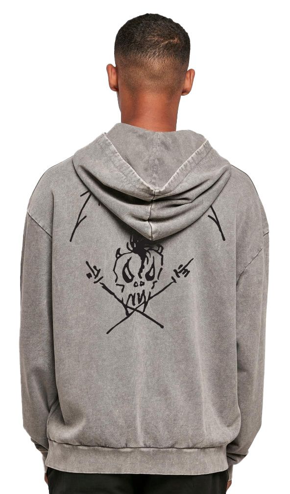 Oversized Premium Hoodie Metallica Fuckin Rock Avenue Asphalt ανδρικά Φούτερ Simple Wear