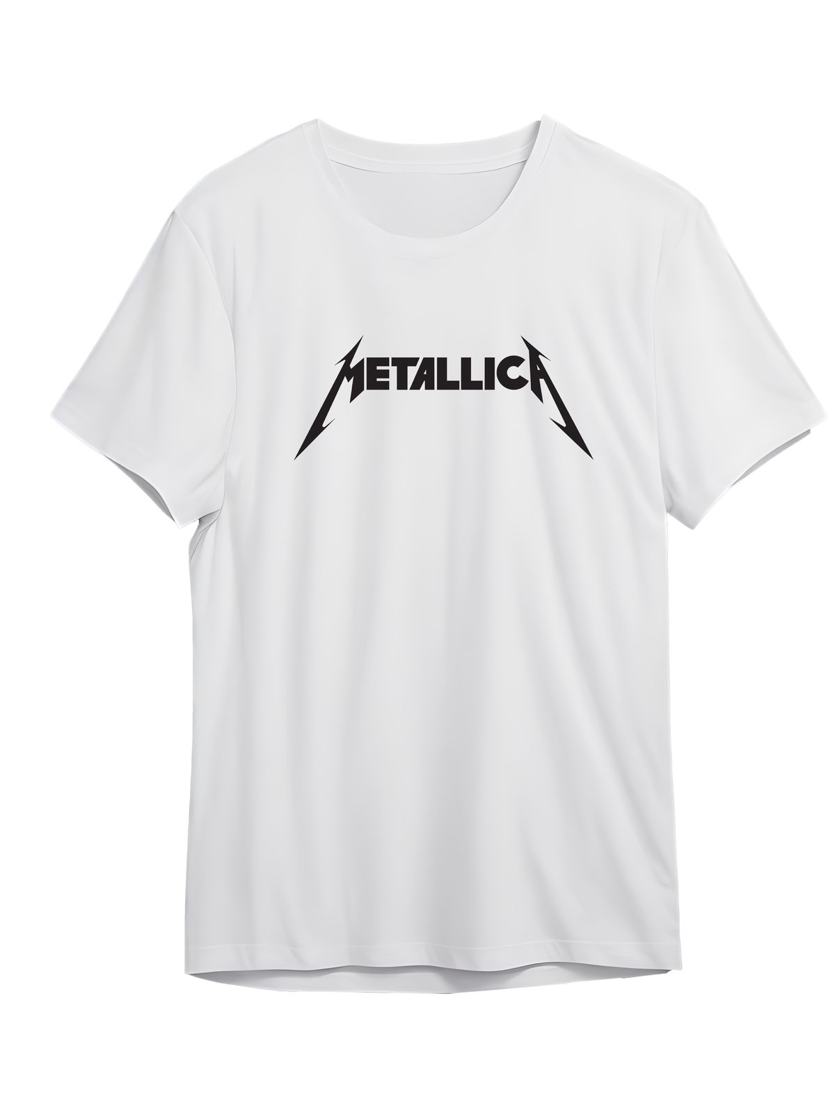 T-Shirt Metallica Logo Art Rock Avenue White